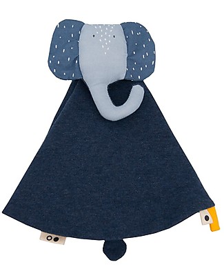 Trixie Baby Comforter, Mrs Elephant - Blanket, Animal Toy and Dummy Clip! Doudou & Comforters