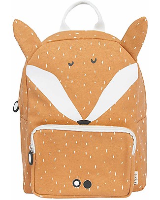 Trixie Backpack for Preschool, Mr Fox - Cotton (23x12x31cm) Kindergarten Backpacks