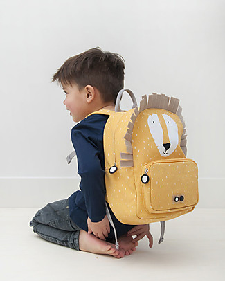 Trixie Backpack for Preschool, Mr Lion - Cotton (23x12x31cm) Small Backpacks