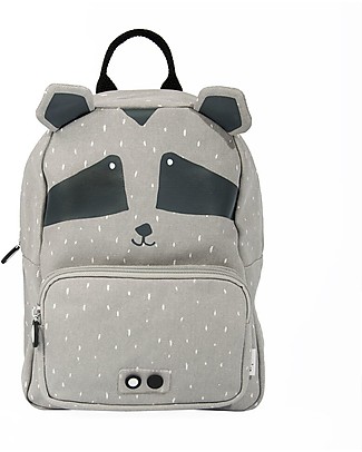 Trixie Backpack for Preschool, Mr Racoon - Cotton (23x12x31cm) Small Backpacks