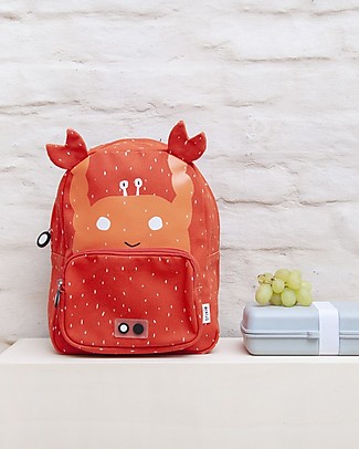 Trixie Backpack for Preschool, Mrs Crab - Cotton (23x12x31cm) null
