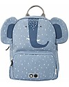 Trixie Backpack for Preschool, Mrs Elephant - Cotton (23x12x31cm) Kindergarten Backpacks