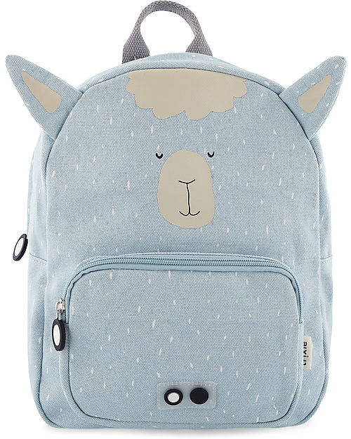 Trixie Backpack - Mr Alpaca - Light Blue - 23 x 31 x 10 cm Kindergarten Backpacks