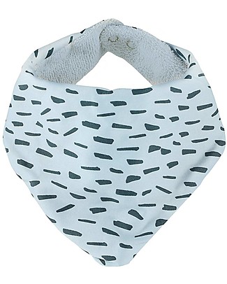Trixie Bandana Bib, Blue Meadow - Cotton Bandana Bibs