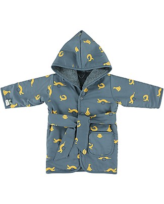 Trixie Bathrobe for Babies Aged 1-2 years, Whippy Weasel - Cotton Towels And Flannels