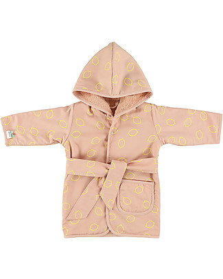 Trixie Bathrobe for Child Aged 5-6 years, Lemon Squash - Cotton Towels And Flannels