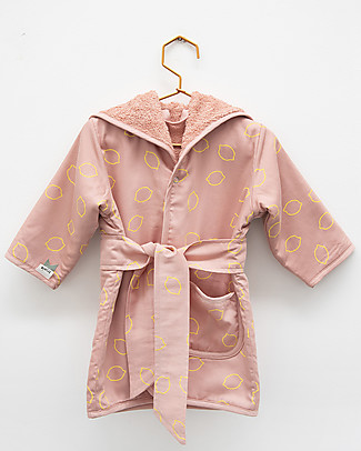 Trixie Bathrobe for Child Aged 5-6 years, Lemon Squash - Cotton Towels And Flannels