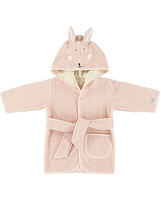 Trixie Bathrobe for Child Aged 5-6 years, Mrs Rabbit - Organic Terry Towels And Flannels