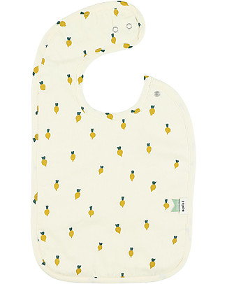 Trixie Bib with Adjustable Snap - Turnip - 100% organic cotton Large Bibs