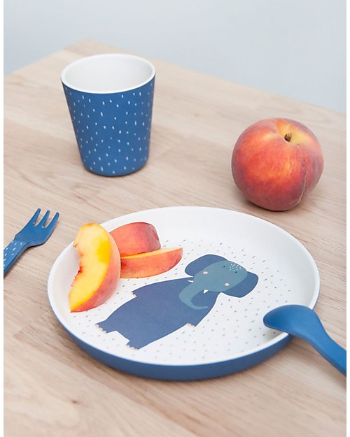 Trixie Biodegradable Plate, Mrs Elephant - Bamboo Bowls & Plates