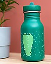 Trixie Bottle in Stainless Steel - 350 ml - Mr Crocodile Non-Thermal Water Bottles