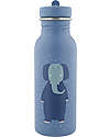 Trixie Bottle in Stainless Steel - 500 ml - Mr Elephant - Blue Non-Thermal Water Bottles