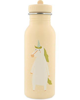 Trixie Bottle in Stainless Steel - 500 ml - Mr Unicorn - Cream Thermos Bottles