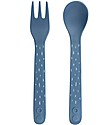 Trixie Cutlery Set for Babies: Spoon & Fork, Mrs Elephant - Bamboo Cutlery