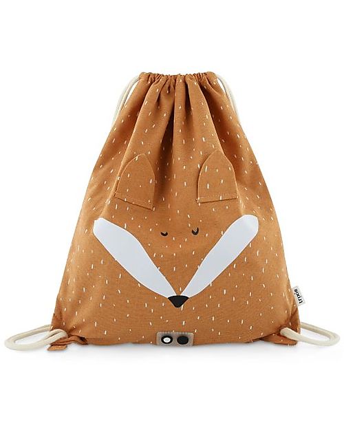 Trixie Drawstring Bag - Mr Fox - Orange - 34 x 40 cm Sports Bags