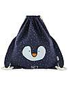 Trixie Drawstring Bag - Mr Penguin - Blue - 34 x 40 cm Kindergarten Backpacks