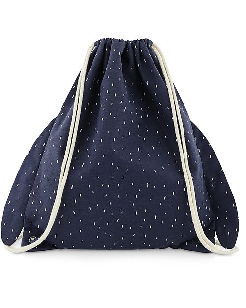 Trixie Drawstring Bag - Mr Penguin - Blue - 34 x 40 cm Kindergarten Backpacks