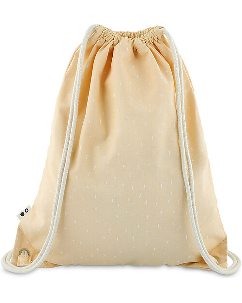 Trixie Drawstring Bag - Mrs Unicorn - Cream - 34 x 40 cm Kindergarten Backpacks