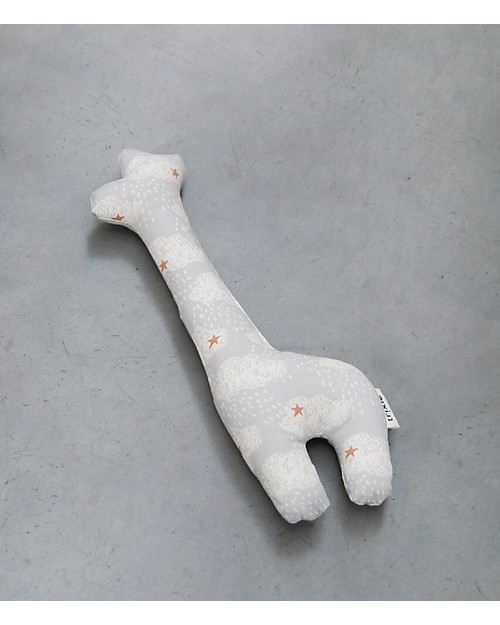 Trixie Giraffe Rattle, Clouds - Organic Cotton Rattles