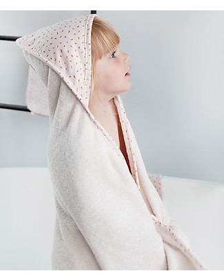 Trixie Hooded Towel & Washcloth, Moonstone - 75x75cm Towels And Flannels