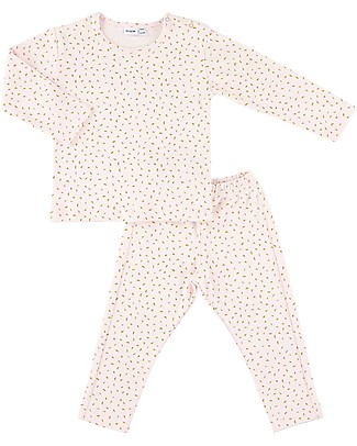 Trixie Long Sleeved Pyjiama 2 pieces, Moonstone - 100% Organic Cotton Pyjamas