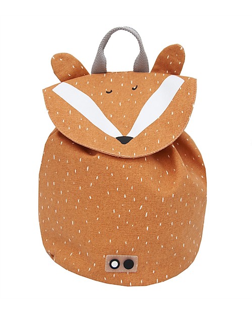 Trixie Mini Backpack for Primary School, Mr Fox - Cotton (37x32cm) Kindergarten Backpacks