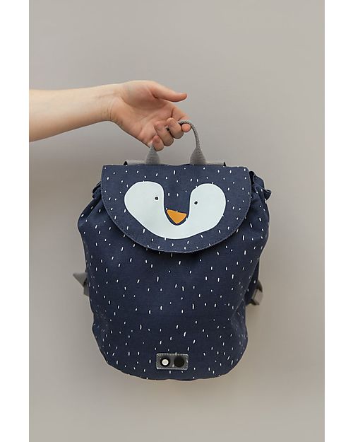 Trixie Mini Backpack - Mr Penguin - Blue - 30 x 23 cm Kindergarten Backpacks