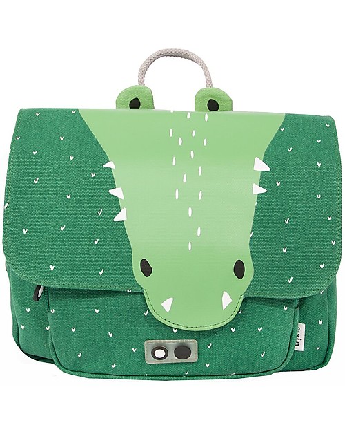 Trixie Satchel, Mr Crocodile - Cotton (29x10x25cm) Kindergarten Backpacks