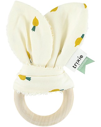 Trixie Teether Rabbit Ears Tiny Turnip - Wood and organic cotton Teethers
