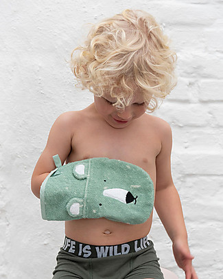 Trixie Washcloth, Mr Polar Bear - 14 x 22 cm Bath Gloves