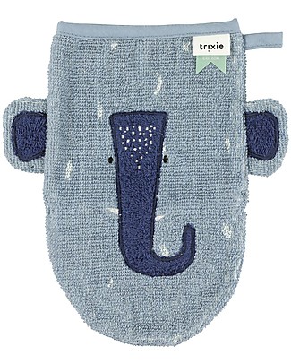 Trixie Washcloth, Mrs Elephant - 14 x 22 cm Bath Gloves