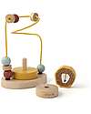 Trixie Wooden Beads Maze - Mr Lion - 15 x 11 x 8 cm - Motor and Concentration Skills Wooden Stacking Toys