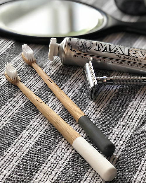 TruthBrush Tiny TruthBrush with Soft Caster Oil Bristles - Cloud White Toothbrush