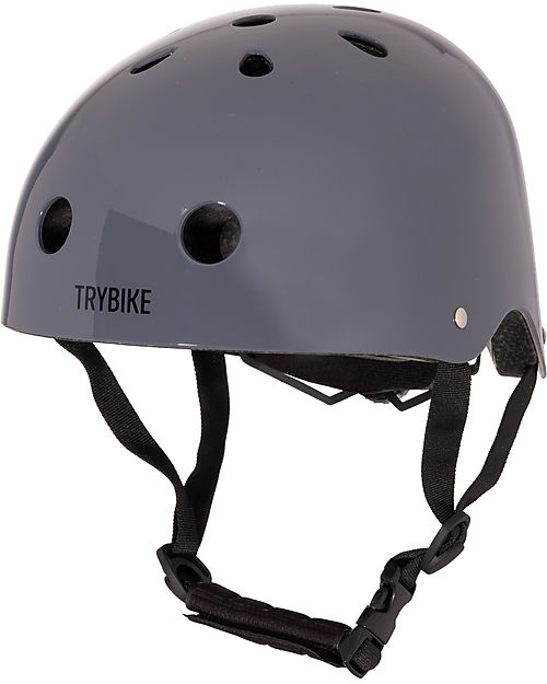 Trybike Bicycle CoConuts Helmet - Graphite Grey - Shell in ABS - Adjustable and Breathable Bicycle Helmets