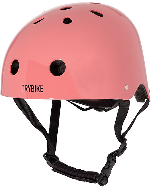 Trybike Bicycle CoConuts Helmet - Jaipur Pink - Shell in ABS - Adjustable and Breathable Bicycle Helmets