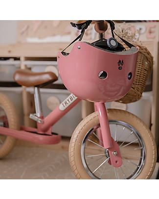 Trybike Bicycle CoConuts Helmet - Jaipur Pink - Shell in ABS - Adjustable and Breathable Bicycle Helmets