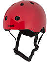 Trybike Bicycle CoConuts Helmet - Ruby Red - Shell in ABS - Adjustable and Breathable Bicycle Helmets