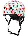 Trybike Bicycle CoConuts Helmet - White with Stars - Shell in ABS - Adjustable and Breathable Bicycle Helmets