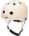 Trybike Bike Helmet 45-51 cm - Matt Cream - Magnetic Closing Bicycle Helmets