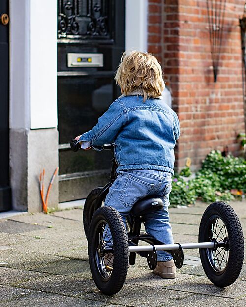 Trybike Matt Black Bike 2 in 1 + Trike Conversion Kit Tricycles