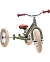 Trybike Matt Vintage Green Bike 2 in 1 + Trike Conversion Kit Tricycles