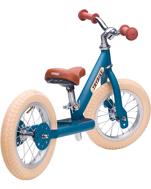 Trybike Trybike Steel Vintage - Matt Blue - from 15 months! Balance Bikes