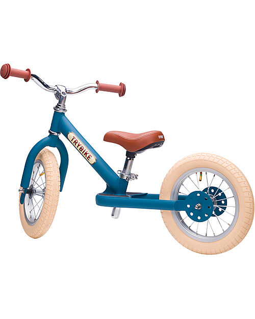 Trybike Trybike Steel Vintage - Matt Blue - from 15 months! Balance Bikes