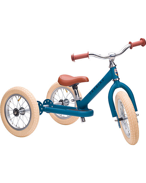 Trybike Trybike Steel Vintage - Matt Blue - from 15 months! Balance Bikes
