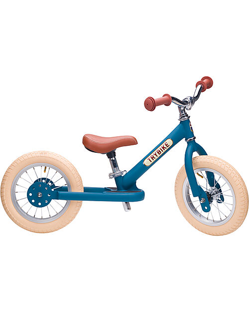 Trybike Trybike Steel Vintage - Matt Blue - from 15 months! Balance Bikes