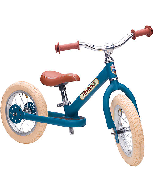 Trybike Trybike Steel Vintage - Matt Blue - from 15 months! Balance Bikes