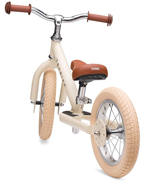 Trybike Trybike Steel Vintage - Matt Cream - from 15 months! Balance Bikes
