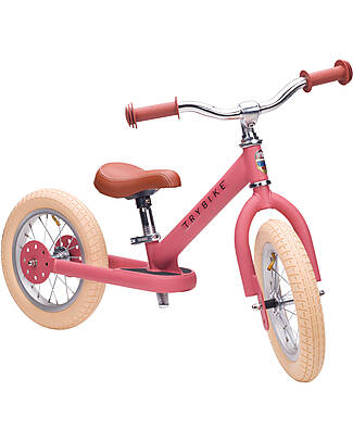 Trybike Trybike Steel Vintage - Matt Pink - from 15 months! Balance Bikes