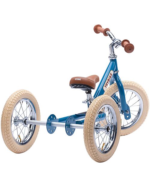 Trybike Vintage Blue Bike 2 in 1 + Trike Conversion Kit Tricycles