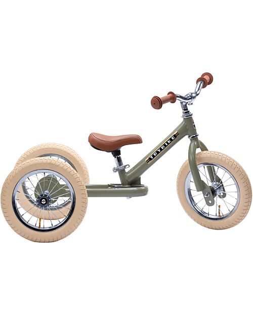 Trybike Vintage Green Bike 2 in 1 + Trike Conversion Kit Bycicles